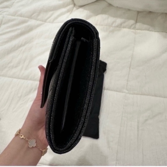 Saint Laurent Cassandre Matelasse Large Flap Wallet Grained Leather (LIKE NEW) - Picture 8 of 10